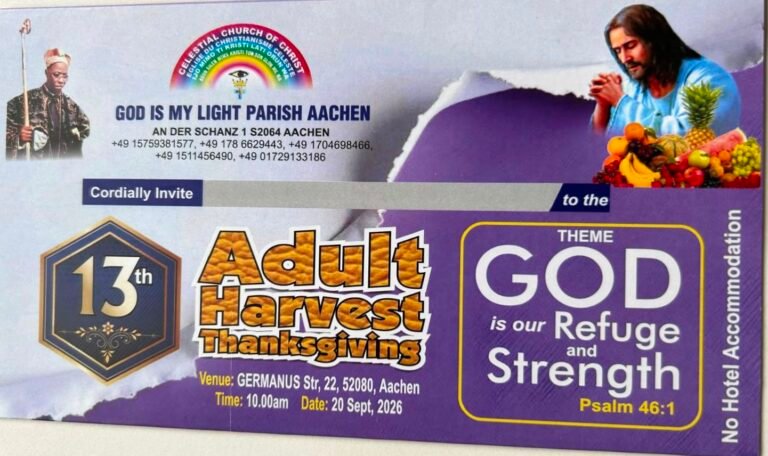 A Special Celebration of Thanksgiving in Aachen